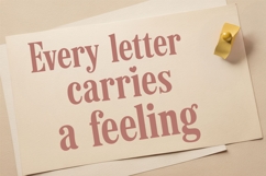 Cordavia Regular Classic Slab Serif Font with Heart Product Image 3
