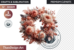 Romantic floral arrangements Clipart PNG, wedding flowers Product Image 1
