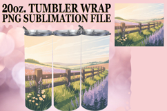 BLISSFUL SUNSETS 20oz TUMBLER WRAP, Spring Product Image 1