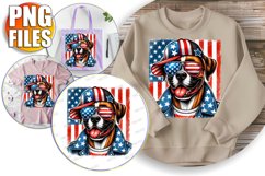 Unique Tote Bag Designs PNG, American Dog Product Image 1