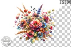Flowers Sublimation - Clipart PNG Bundle Product Image 5