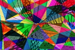 Psychedelic abstract digital and hand drawing image Product Image 1