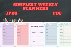 best simplest weekly planner freebie 59,free Weekly planner Product Image 2