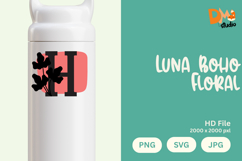 Luna Boho Floral Monogram Product Image 1