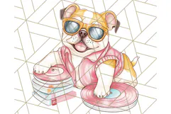 Sock Hop Animal Dance Party PNG Clipart, Cute Retro 1950s Product Image 5