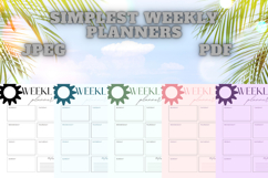 best simplest weekly planner freebie 55,free Weekly planner Product Image 2