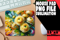 WHIMSICAL mouse mat Gift Magic, Flowers Product Image 1