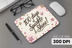 100 days of school Mouse Pad, Teacher PNG Sublimation Design Product Image 1