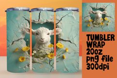 Cute Animals Peek from Sublimation Tumblers Product Image 1