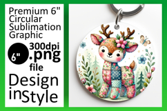 Dynamic Keychain Round Design PNG , Animals Product Image 1
