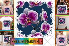 LUMINOUS TOTE BAG Designs PNG, Flower Pattern Product Image 1