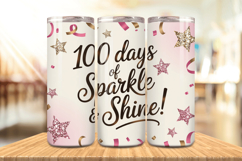 100 Days Of School Tumbler wrap, Teacher Day 20oz Tumbler Product Image 1