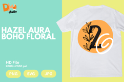 Hazel Aura Boho Floral Monogram Product Image 1