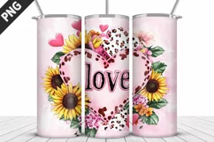 Lovely Hearts Tumbler Design | Valentine's Day Tumbler Wrap Product Image 2
