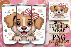 SWEET GIFT 20oz TUMBLER WRAP, Cute Christmas Product Image 1