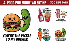 Food Pun Funny Valentine Bundle PNG Product Image 2