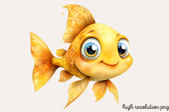 Funny Underwater Animals Sublimation PNG Product Image 1