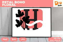 Petal Boho Floral Monogram Product Image 1