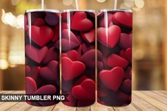 3D Valentine's Day Tumbler Design | Tumbler Sublimation Product Image 1