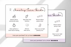 Editable Jewelry Care Card Canva Template - 5 Colors 4 Product Image 3