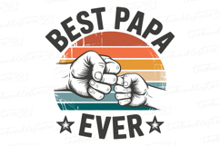 Best Papa Ever svg | Father&#039;s day Svg | Svg Files Product Image 1