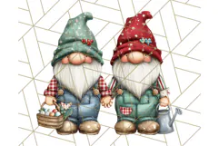Farmer Gnome Clipart, Cute Farm Gnomes PNG Illustrations Product Image 5