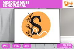Meadow Muse Boho Floral Monogram Product Image 1