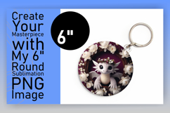 Sophisticated Round Design for Keychains , Dragon Product Image 1