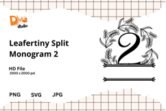 Leafertiny Split Monogram Product Image 1