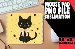 Playful Cat Mouse Pad Design PNG Product Image 1