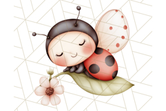 Cute Ladybug Clipart PNG, Pastel Whimsical Bug Illustrations Product Image 5