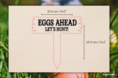 Easter Egg Hunt Sign Laser Cut | Glowforge | SVG Product Image 2