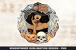 Halloween Witch Wind Spinner Sublimation Design Product Image 1