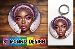 Radiant Circle Ornaments Design, Love Girl Product Image 1