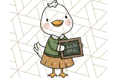 Goose Occupation Clipart PNG, Cute Job-Themed Graphics Product Image 5