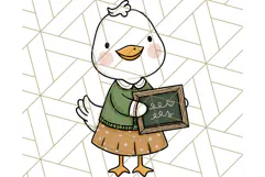 Goose Occupation Clipart PNG, Cute Job-Themed Graphics Product Image 5