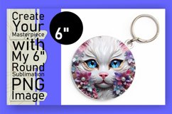 Whiskered Beauty in 3D: Vibrant Circle Designs Product Image 1