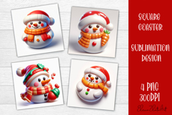 3D Christmas Coaster Sublimation |cute animal Product Image 7