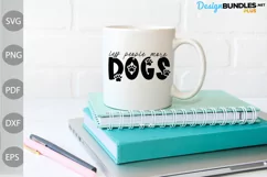 Less People More Dogs SVG Design / Dog Mom SVG Cut Files Product Image 3