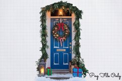Christmas Door Sublimation Clipart PNG Product Image 1