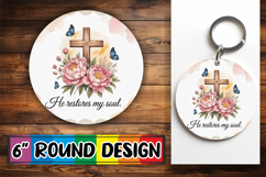 Cheerful Round Ornaments Design PNG, Religious Product Image 1