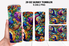 Halloween Skinny Tumbler 20oz Wrap Design, Halloween Tumbler Product Image 1