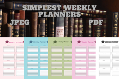 best simplest weekly planner freebie 34,free Weekly planners Product Image 1