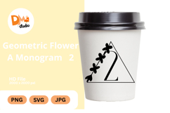 Geometric Flower Monogram Product Image 1