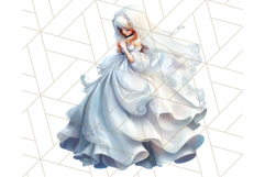 Dark Enchanted Princesses, Gothic Fairy Tale Clipart PNG Product Image 5