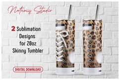 Monogram Sneaker patterns for 20oz SKINNY TUMBLER. Product Image 1
