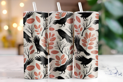 Halloween Crow Tumbler Wrap | Sublimation | Tumblers Product Image 1