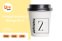 Tranquil Branch Monogram Icon Product Image 1