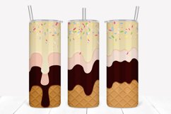 White Chocolate 20oz Skinny Tumbler Sublimation Product Image 1