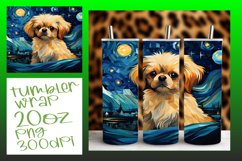 Dog Art Tumbler Wrap - Artistic 20oz Sublimation Product Image 1